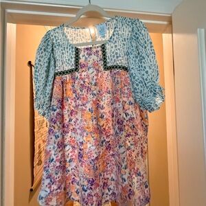 Elegant Multicolor Floral Women's Blouse